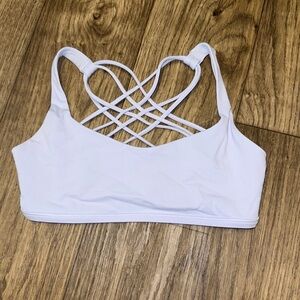 Lululemon Free To Be Wild Pastel Blue Strappy Bra